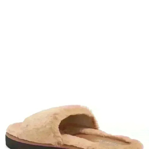 Stuart Weitzman Tan Fuzzy Flats - Picture 6 of 12